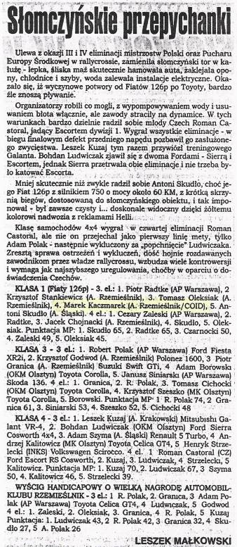 Słomczyn-4 eliminacja 1996r.